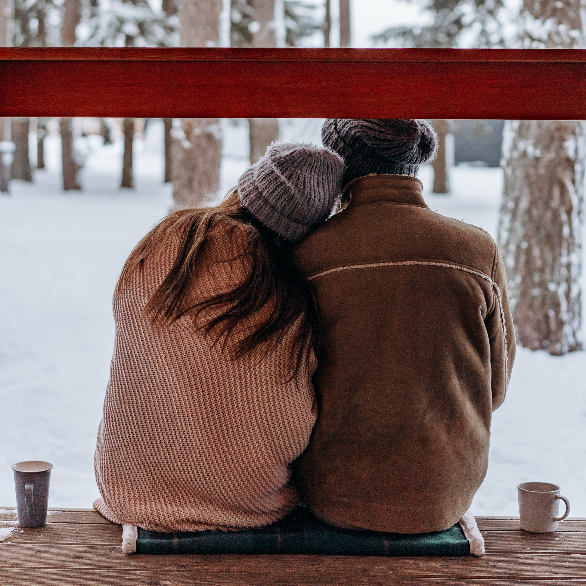 Couple enjoying the holidays.