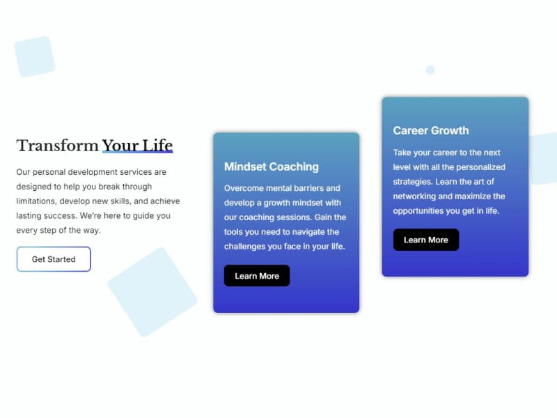 Content Box Sliding Effect with a Gradient Background